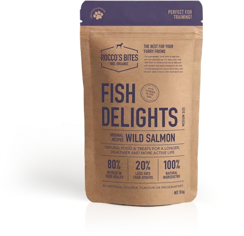 Beutel Hundefutter mit Wildlachs