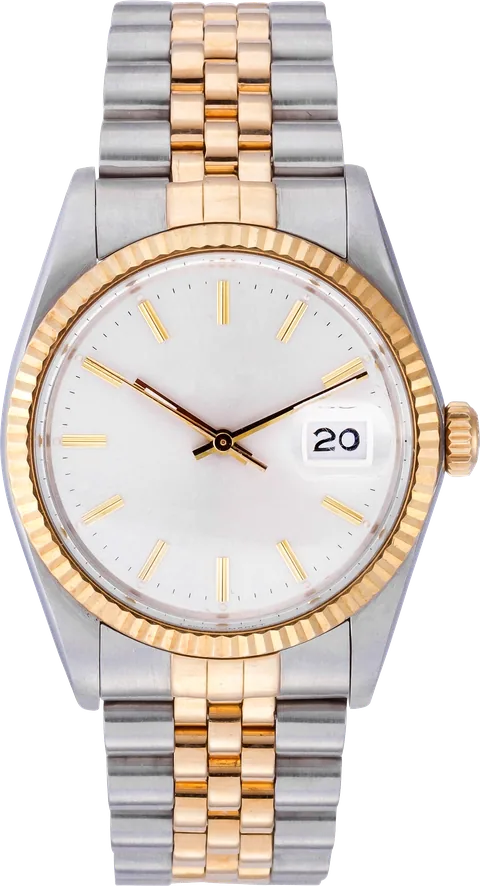 Armbanduhr in Silber und Gold