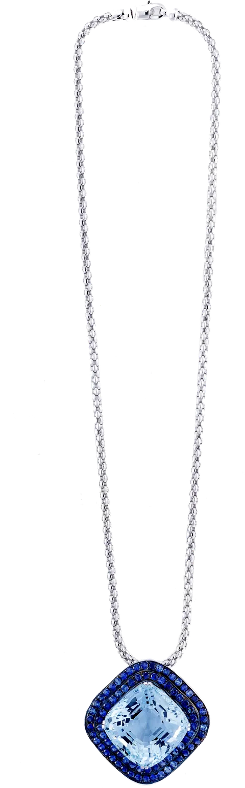 Halskette mit blauem Anhänger