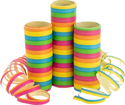 Bunte Luftschlangen
